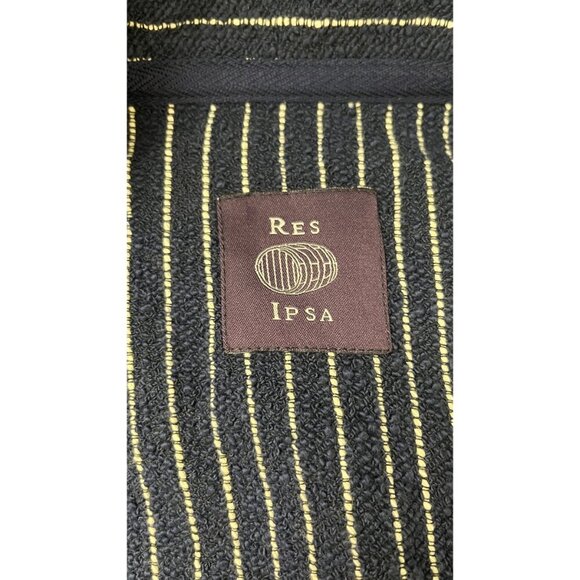 RES IPSA TEXTURED WOVEN DOUBLE BREASTED JACKET L - Picture 8 of 11